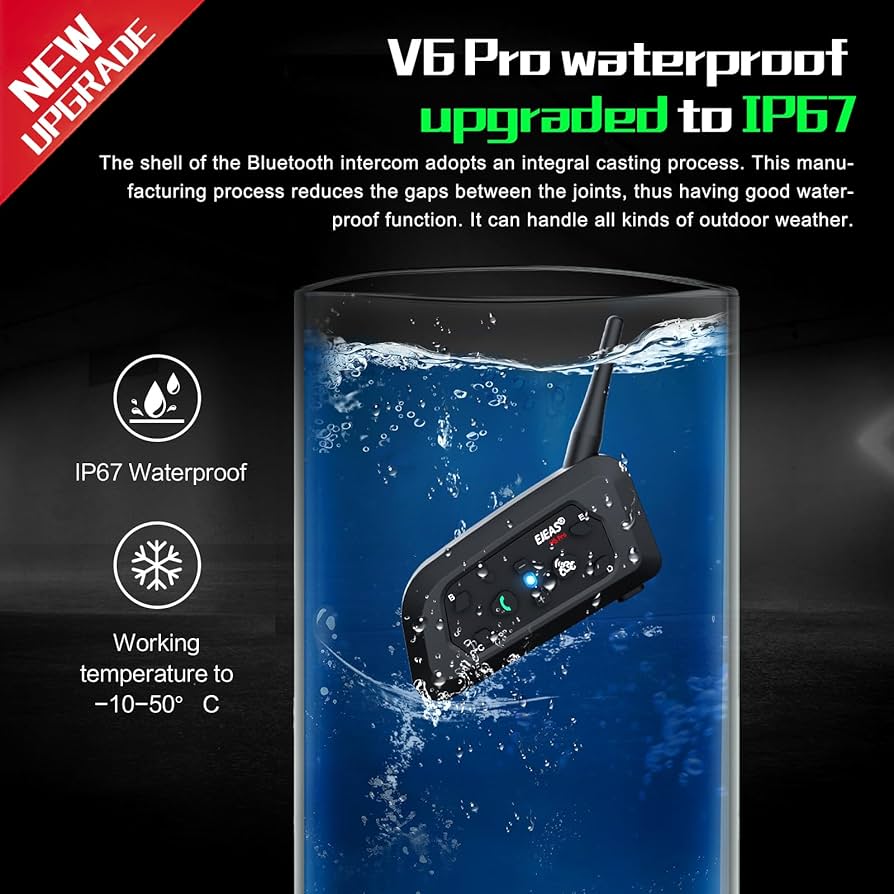 EJEAS バイクインカム V6 Pro ( 2台セット ) Amazon.co.jp: EJEAS バイク インカム V6Pro(2台セット) 2人同時
